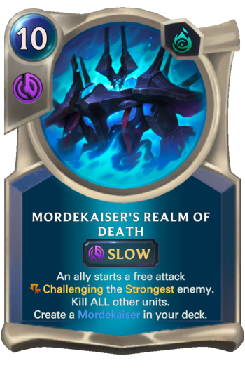 Mordekaiser's Realm of Death Card