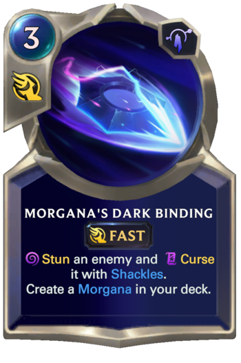 Morgana's Dark Binding Card