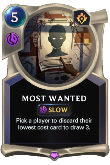 Most Wanted Card