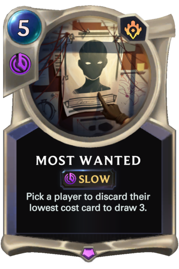 Most Wanted Card