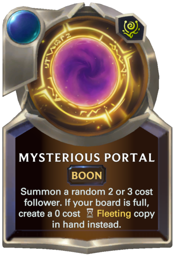 Mysterious Portal Card