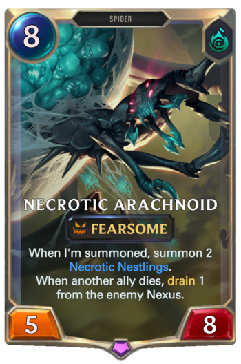 Necrotic Arachnoid Card