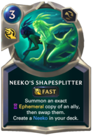 Neeko's Shapesplitter Card