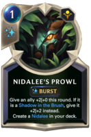 Nidalee's Prowl Card