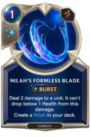 Nilah's Formless Blade Card