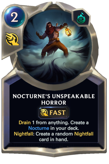 Nocturne's Unspeakable Horror Card