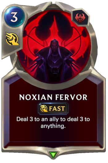 Noxian Fervor Card