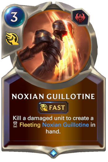 Noxian Guillotine Card