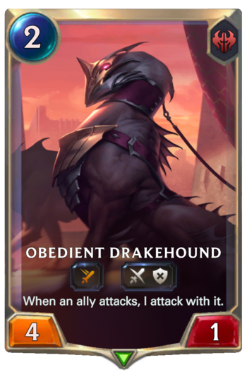Obedient Drakehound Card
