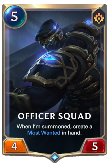 Officer Squad Card