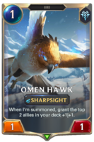 Omen Hawk Card