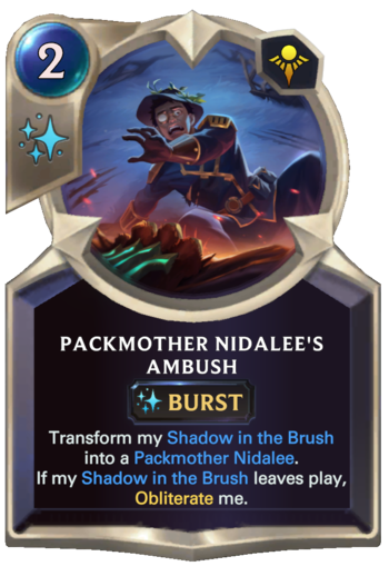 Packmother Nidalee's Ambush Card