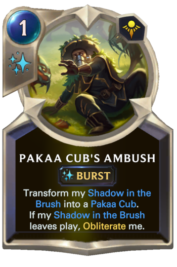 Pakaa Cub's Ambush Card
