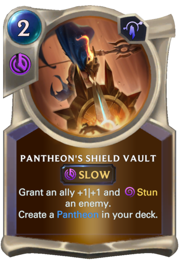 Pantheon's Shield Vault Card