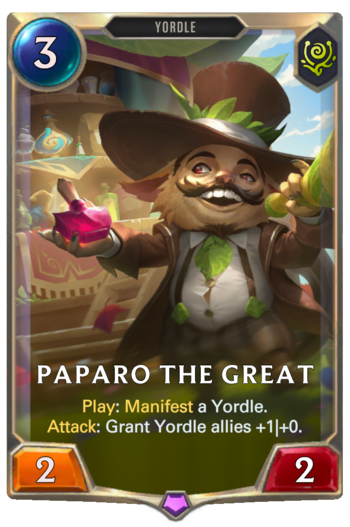 Paparo the Great Card