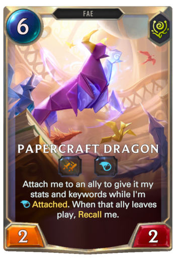 Papercraft Dragon Card