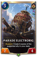 Parade Electrorig Card