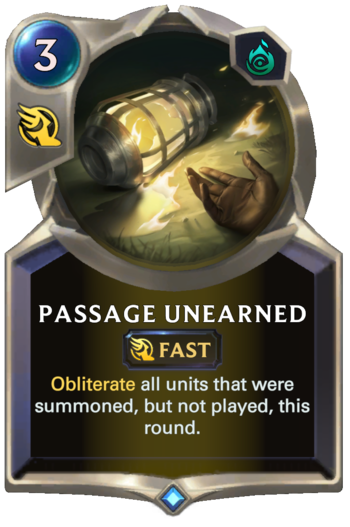 Passage Unearned Card