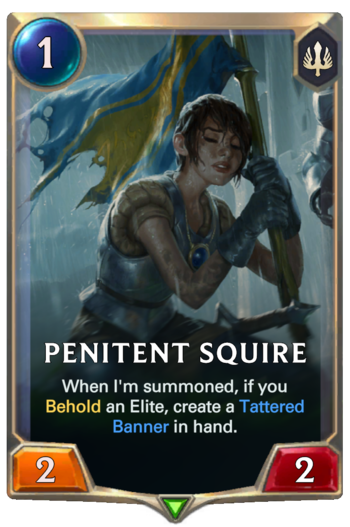 Penitent Squire Card