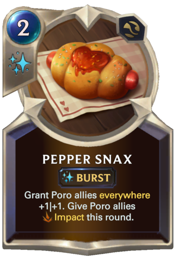 Pepper Snax Card