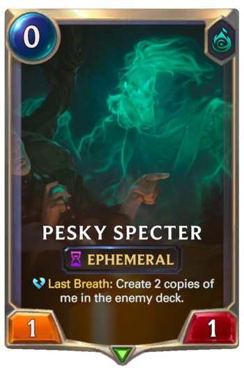 Pesky Specter Card