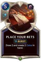 Place Your Bets Card
