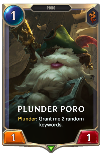 Plunder Poro Card