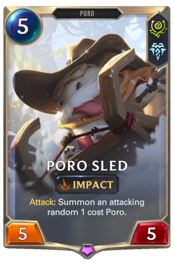 Poro Sled Card