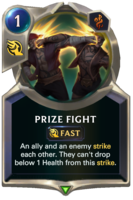 Prize Fight Card