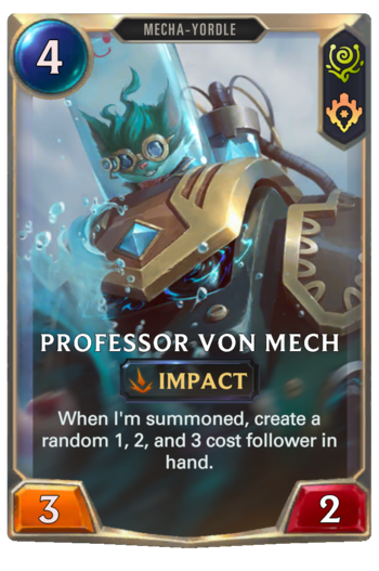 Professor Von Mech Card