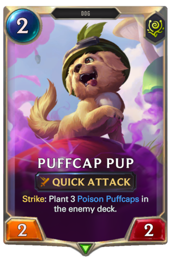 Puffcap Pup Card