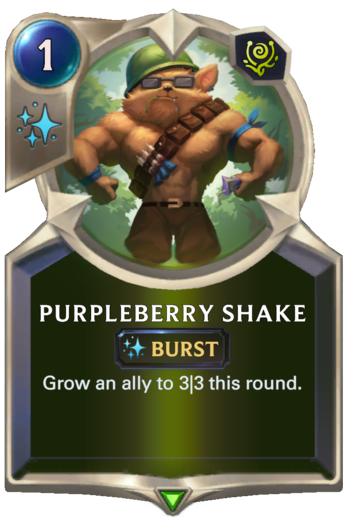 Purpleberry Shake Card
