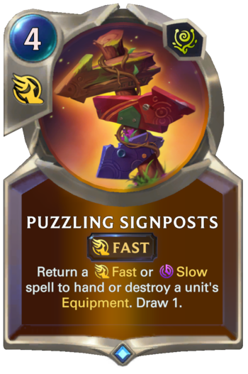 Puzzling Signposts Card