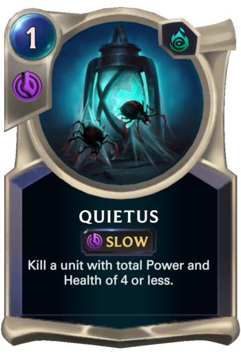 Quietus Card