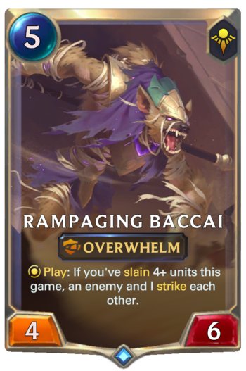 Rampaging Baccai Card