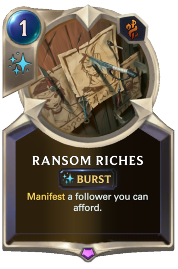 Ransom Riches Card