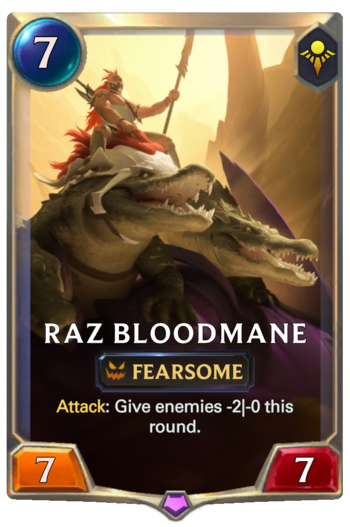 Raz Bloodmane Card