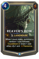 Reaver's Row Card