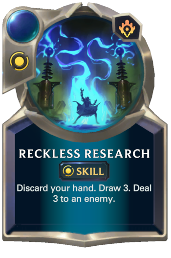 Reckless Research Card