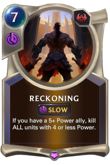 Reckoning Card