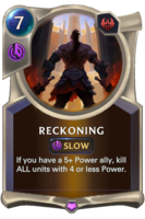Reckoning Card