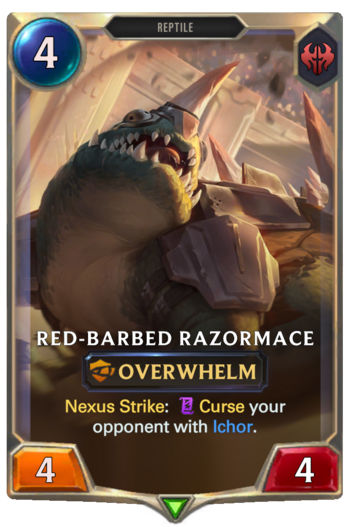 Red-Barbed Razormace Card