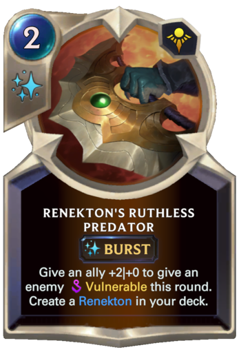 Renekton's Ruthless Predator Card