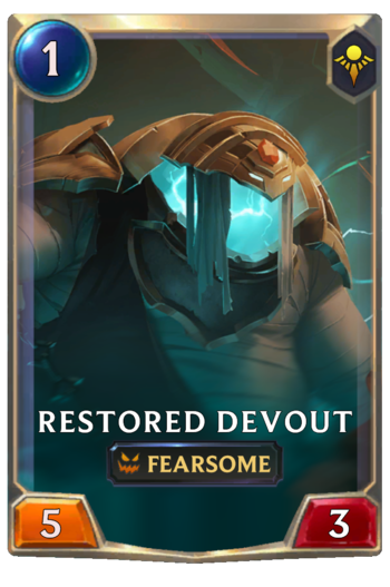 Restored Devout Card