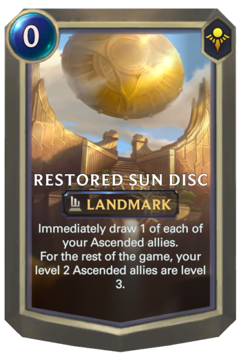 Restored Sun Disc Card