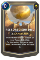 Restored Sun Disc Card
