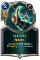 Retreat Card