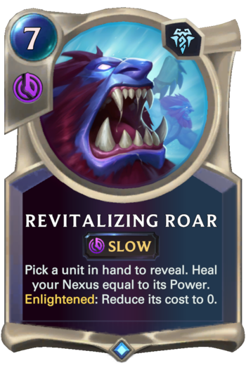 Revitalizing Roar Card