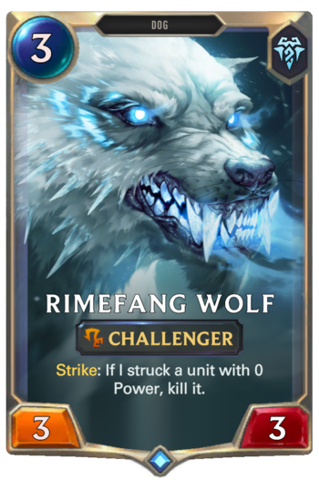 Rimefang Wolf Card