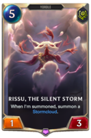 Rissu, The Silent Storm Card